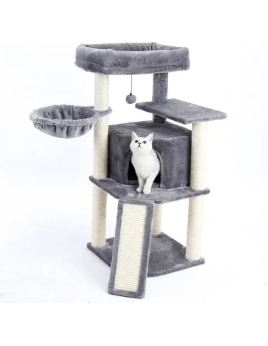 

PAWZ Road Arbol de gato Gris, rascador, asegurador de gatos, cesta de sisal