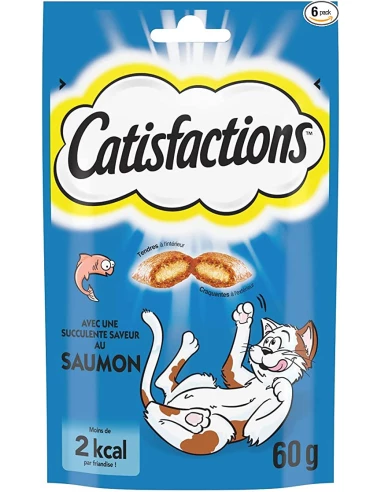 

CATISFACTIONS Friandises für Katzen und Kätzchen Geschmack Lachs